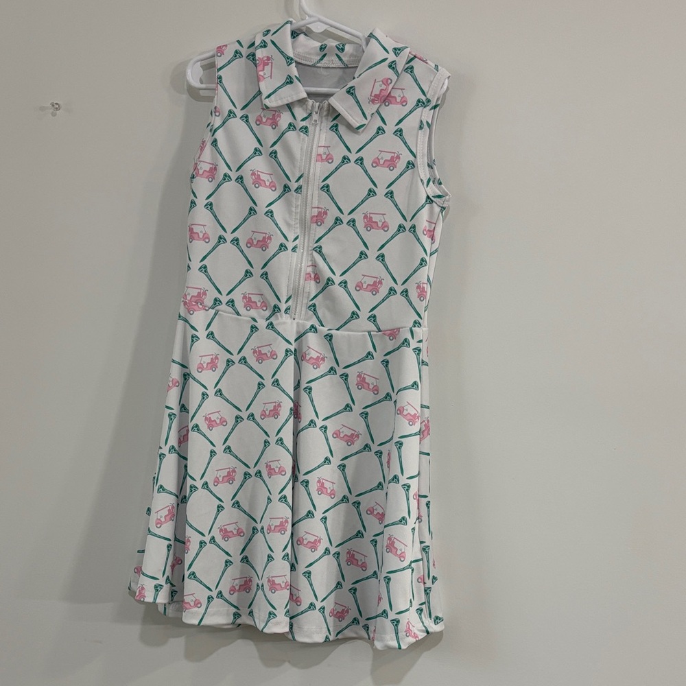 Charming Pink and White Kids Dress